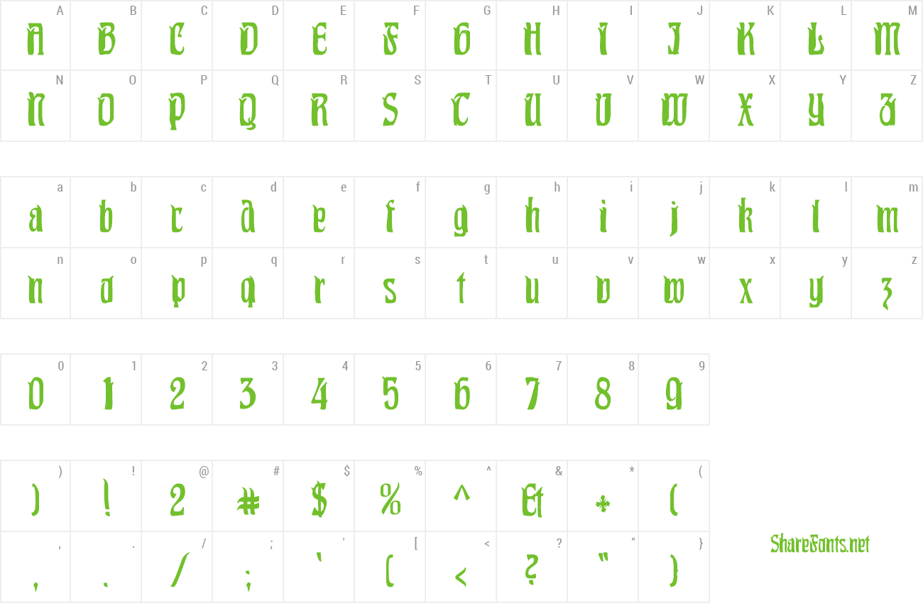 Font Pittoresk Condensed preview